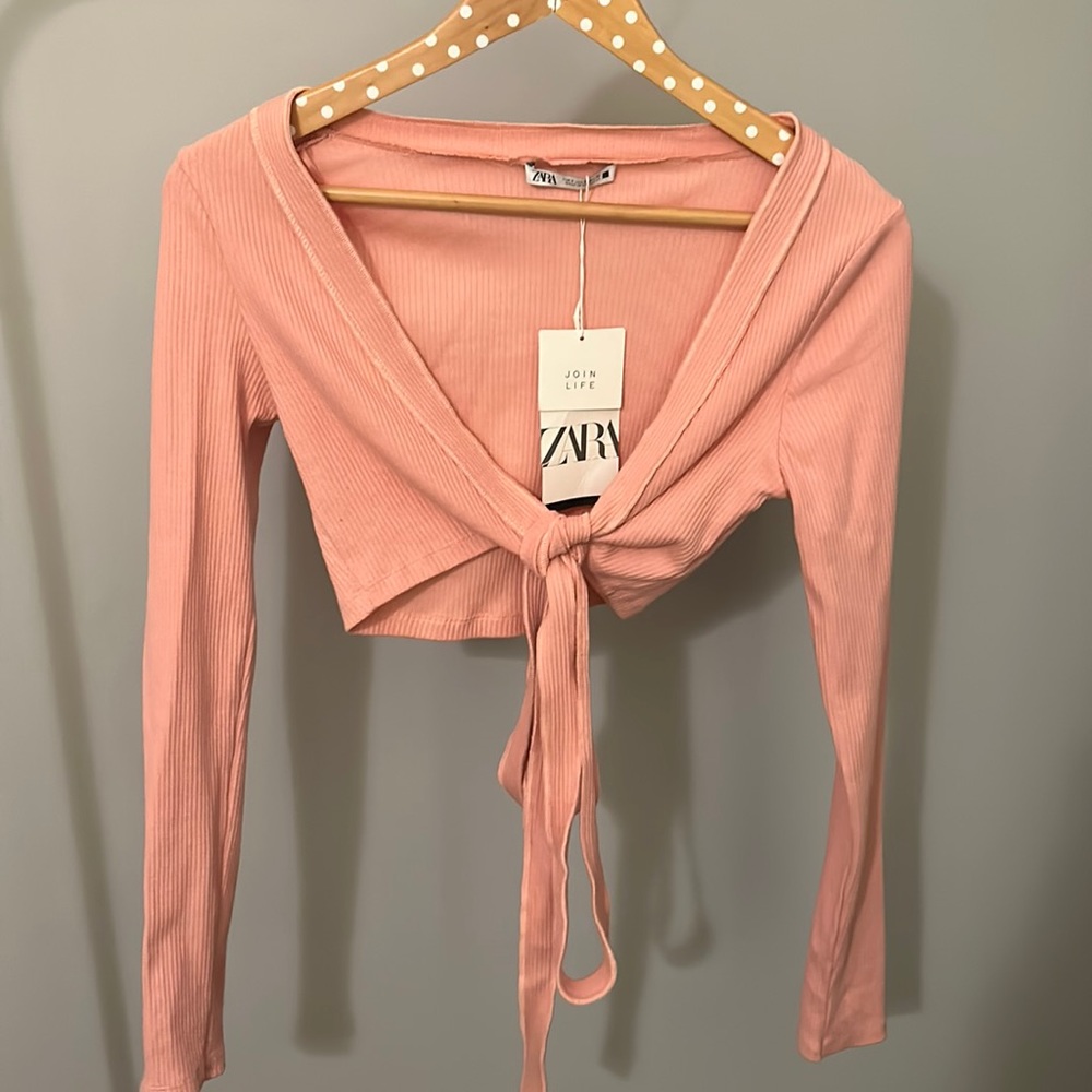 Zara Pink Top With Tags